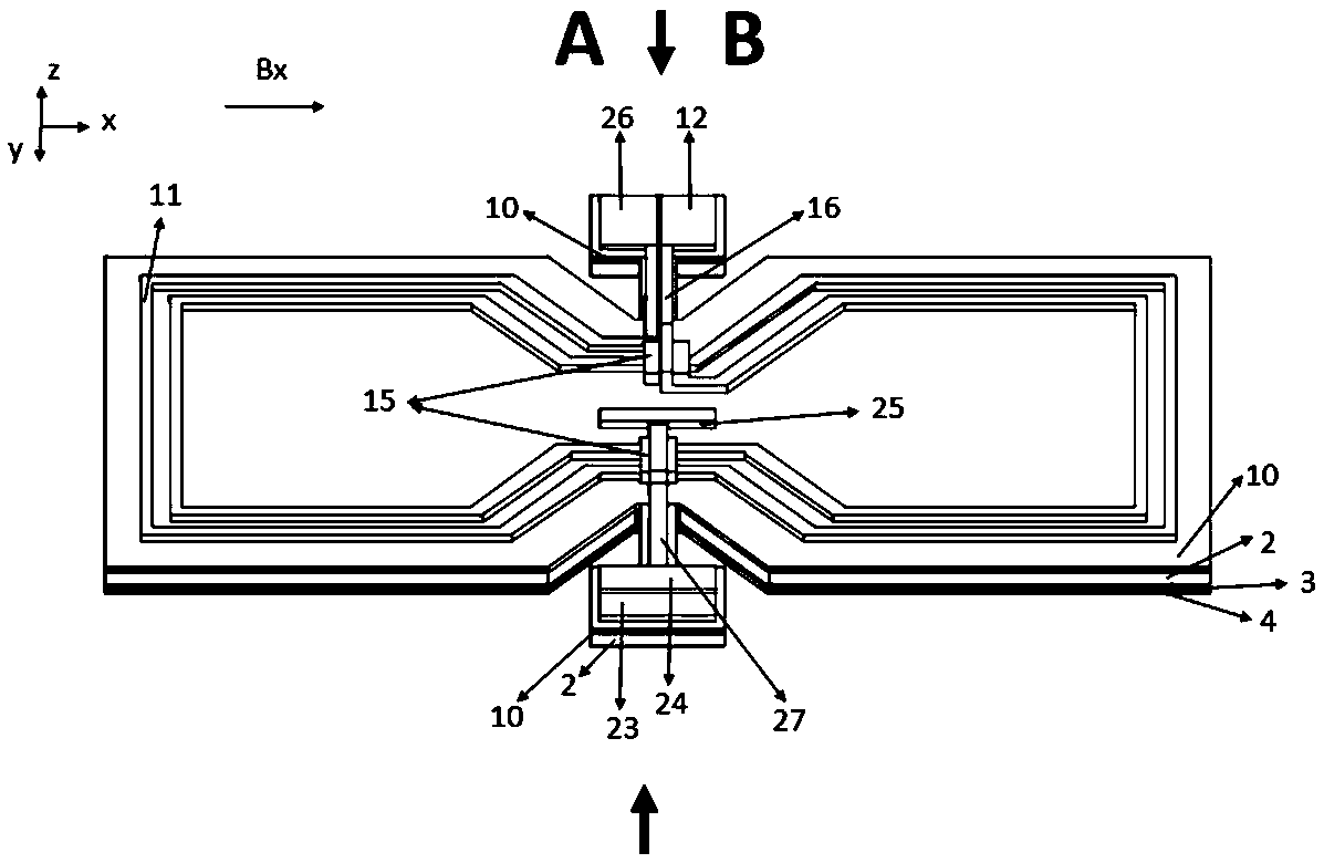 A Planar Torsion Microsensor for High Magnetic Field Measurement