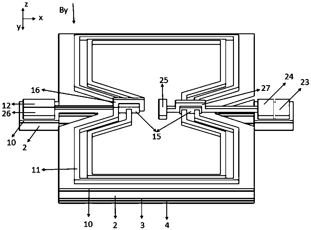 A Planar Torsion Microsensor for High Magnetic Field Measurement