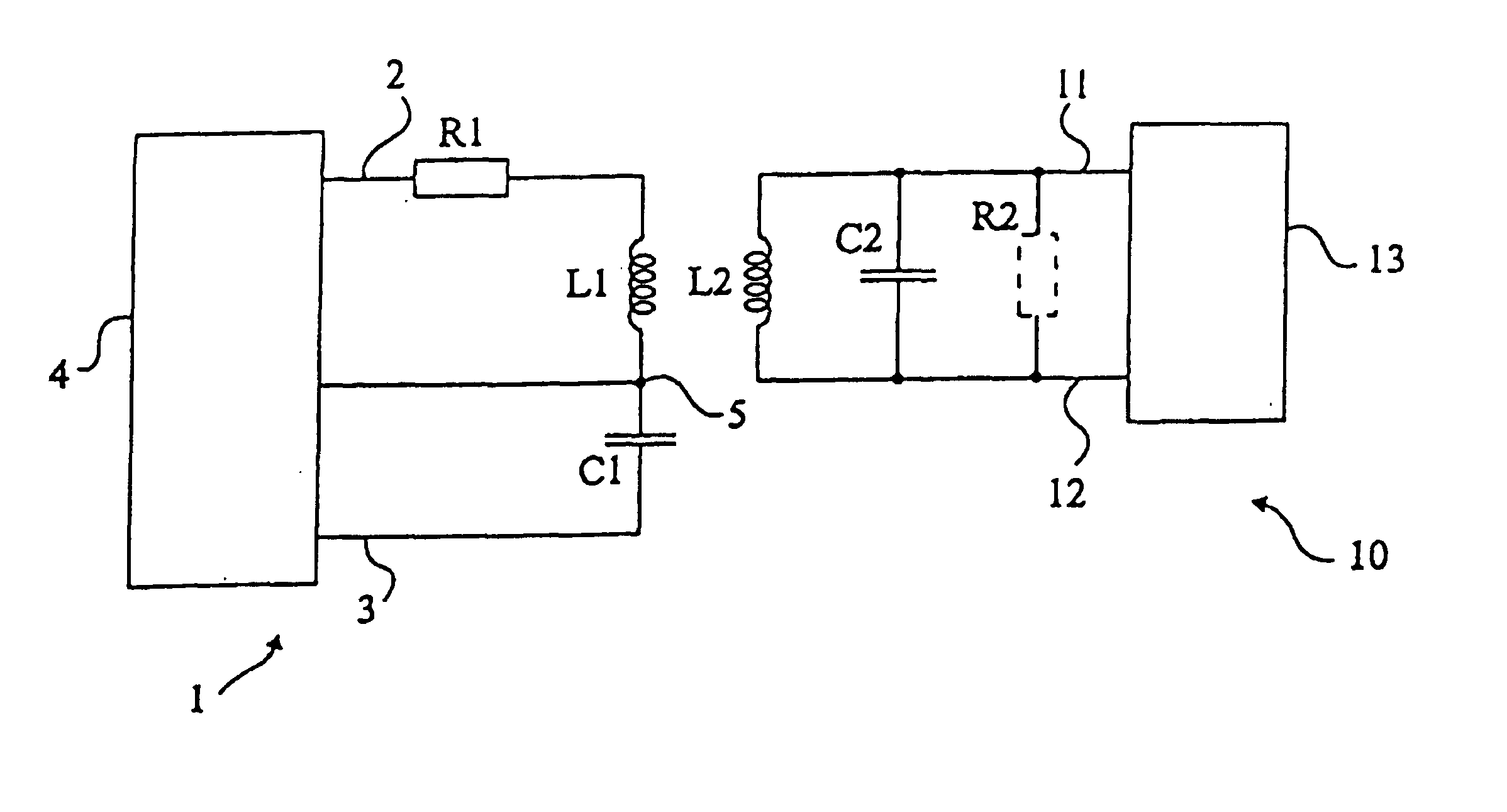 Sizing of an electromagnetic transponder system for a dedicated distant coupling operation