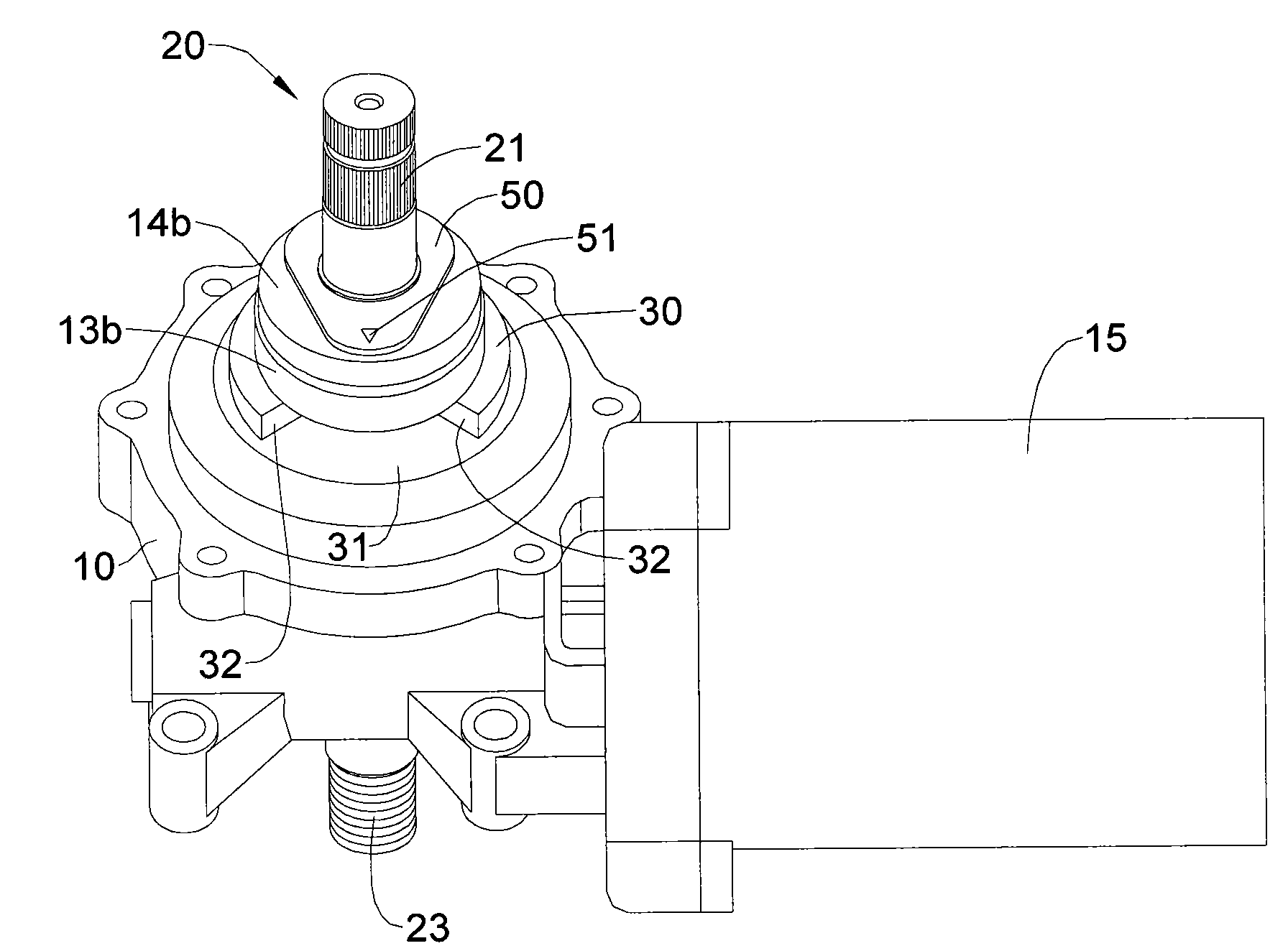 All-terrain vehicle electronic steering device with limit function