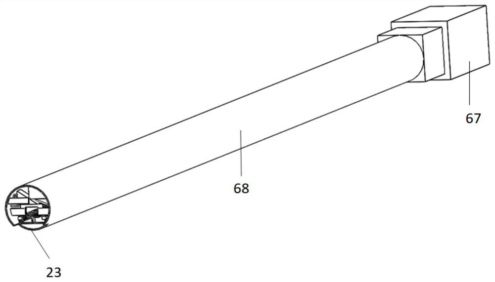 Posterolateral stapling instrument for tubular esophagus and stomach anastomosis