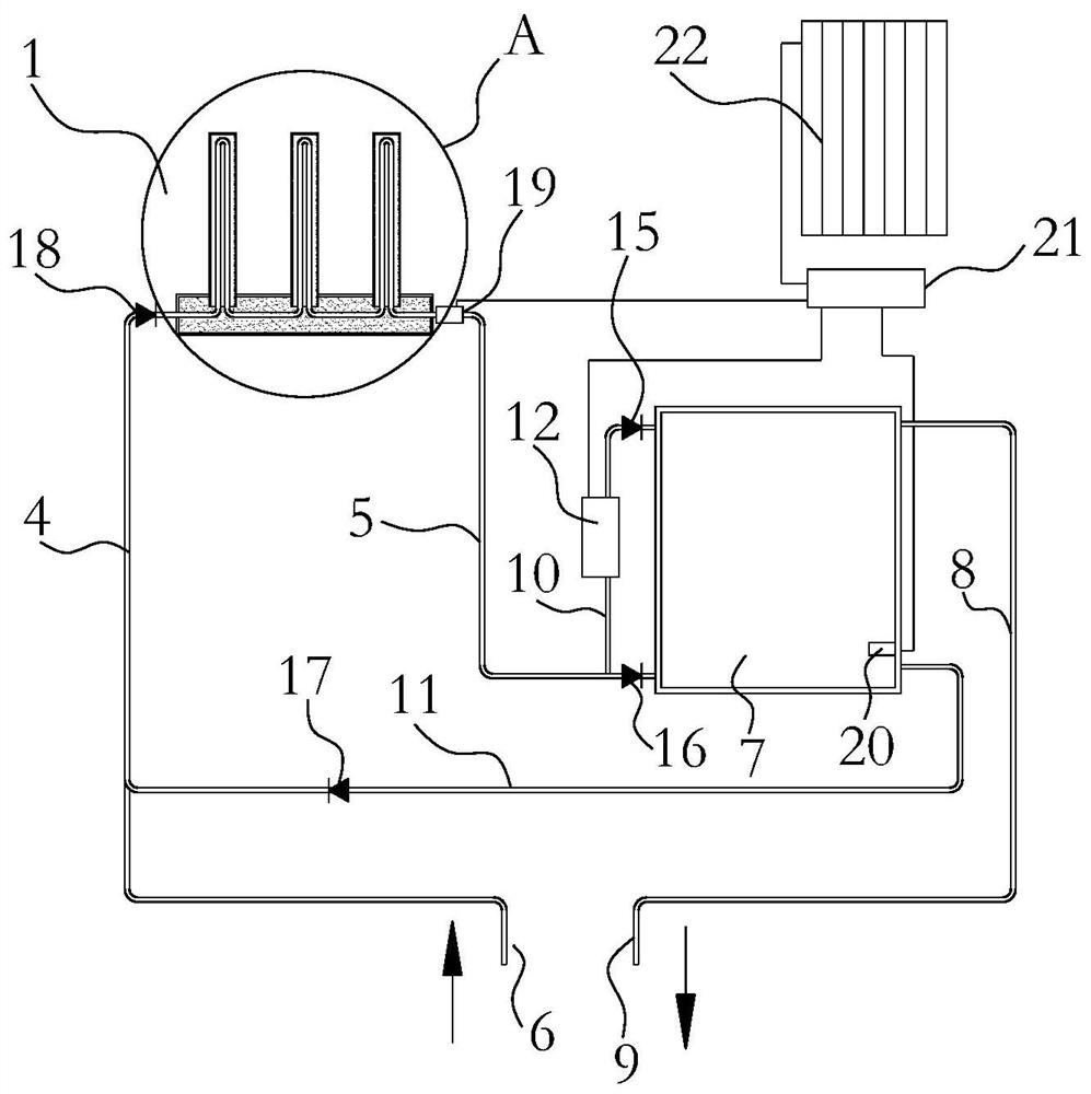 Solar glass evacuated collector tube pressure-bearing series heat collector