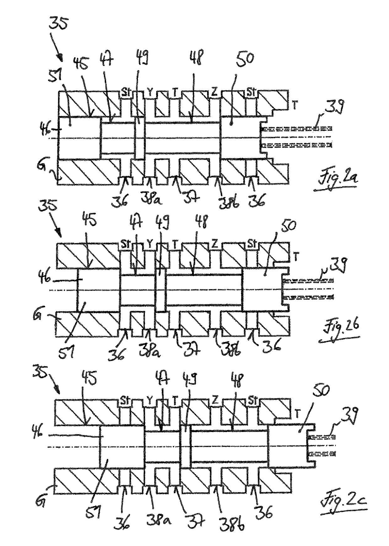 Hydrostatic variable displacement pump which can be set in either direction of displacement