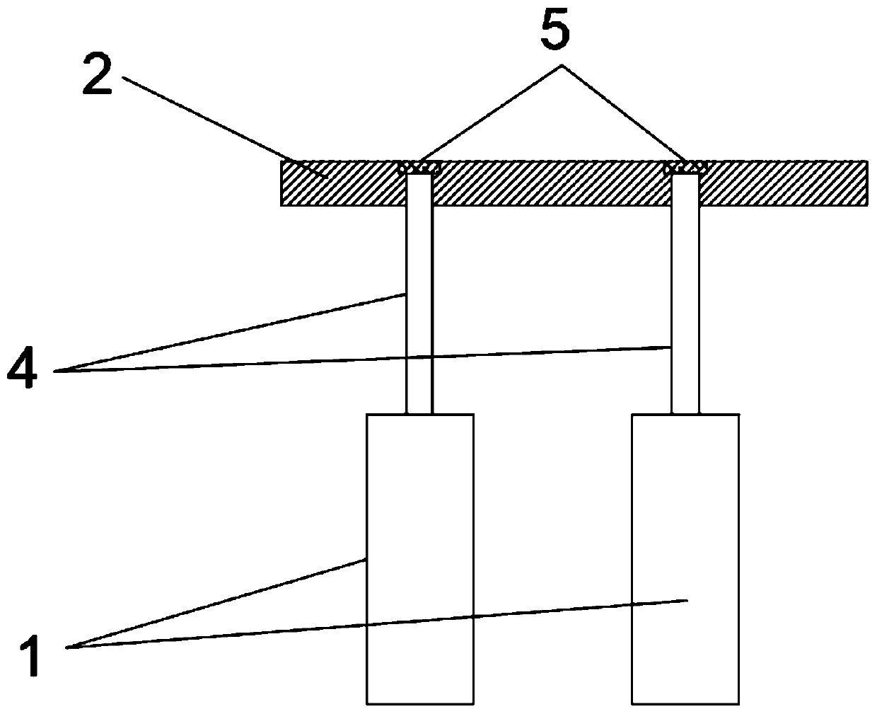 Battery cell tab connecting structure, soft package battery, electric equipment, electric vehicle and power station