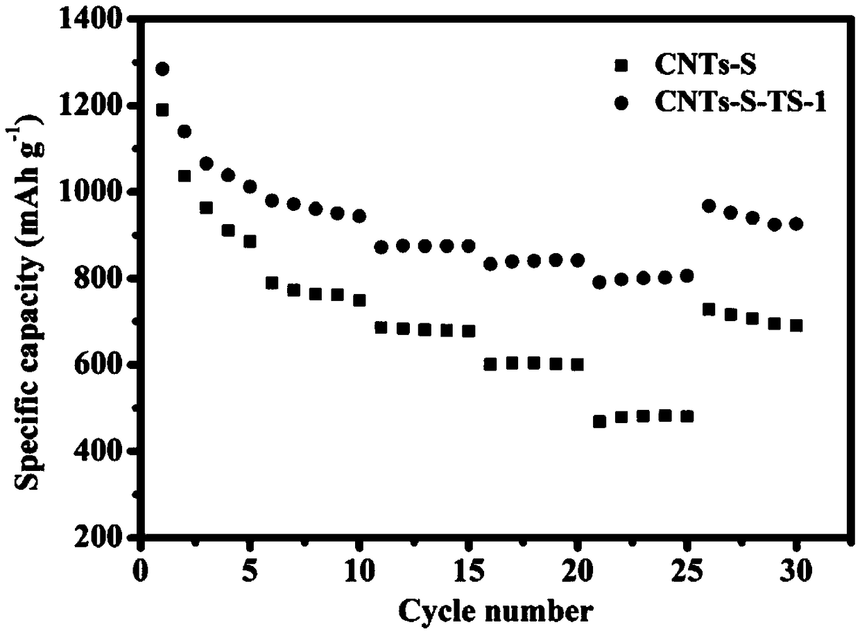 Silicon-based molecular sieve/carbon tube sulfur-loaded composite positive electrode material, preparation method and application thereof