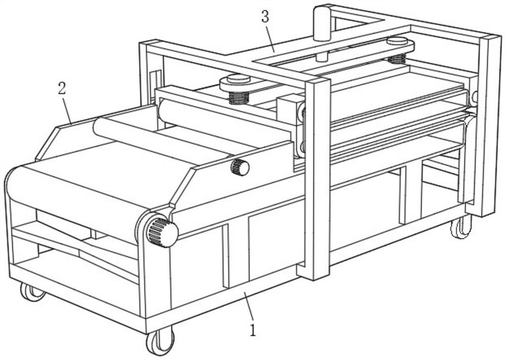 Rolling feeding equipment for refined cotton processing and use method of rolling feeding equipment