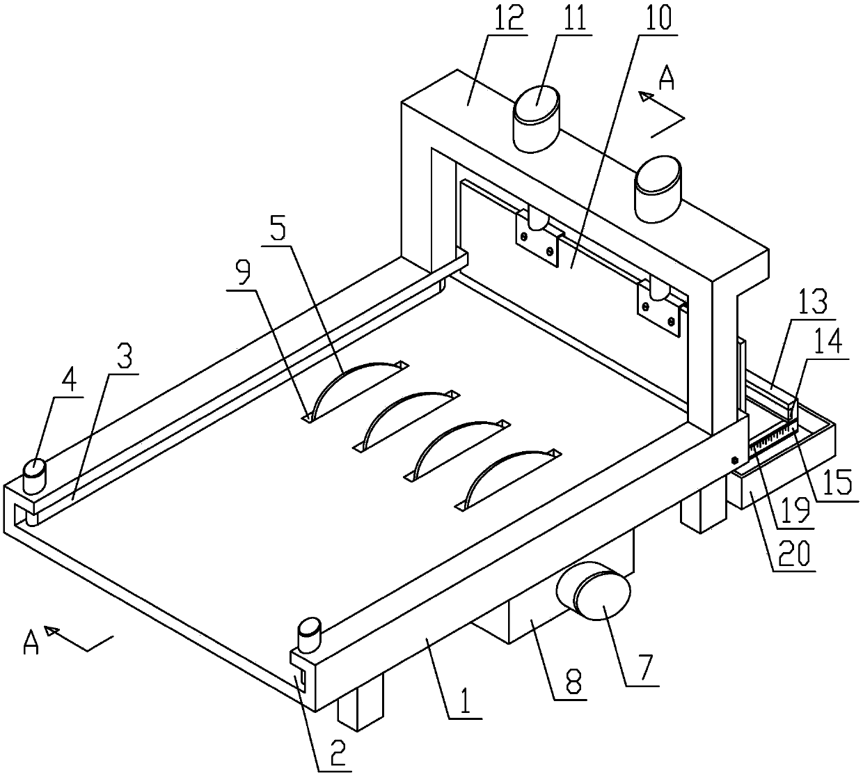 Circuit board cutting device