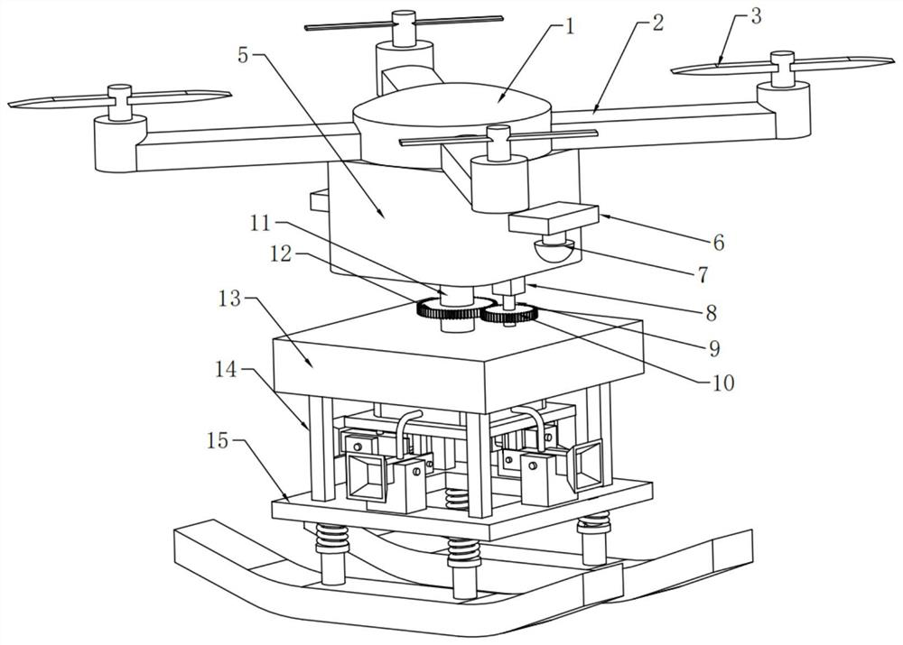 Unmanned aerial vehicle fire extinguishing device for firefighting