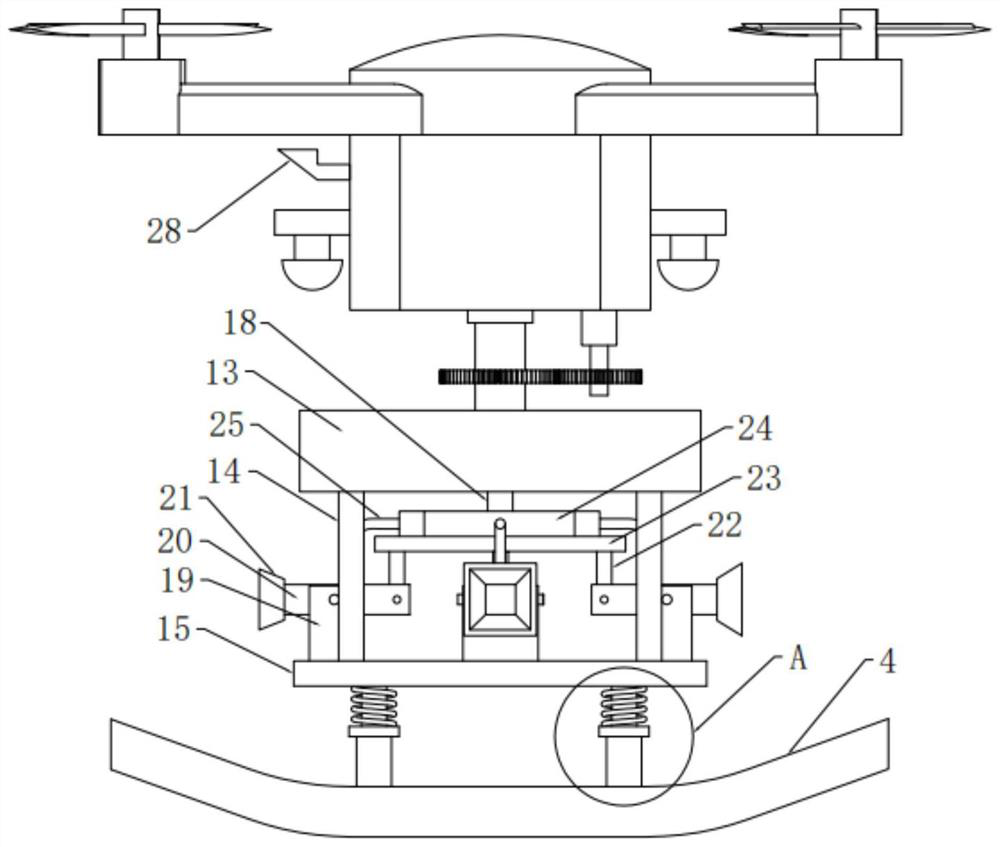 Unmanned aerial vehicle fire extinguishing device for firefighting