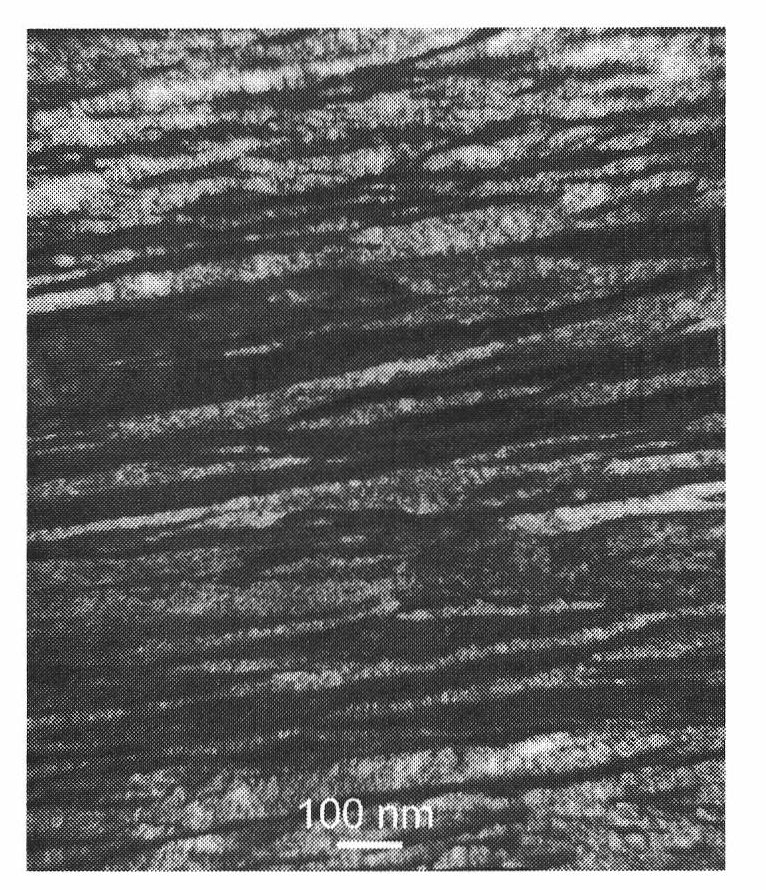 Preparation method of low-alloy high-carbon steel with high-strength and high ductility nano structure