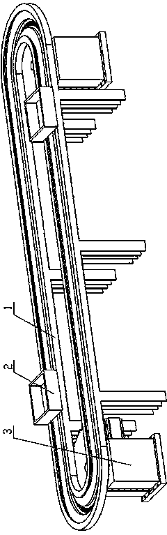 Flexile annular conveying device