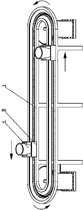 Flexile annular conveying device