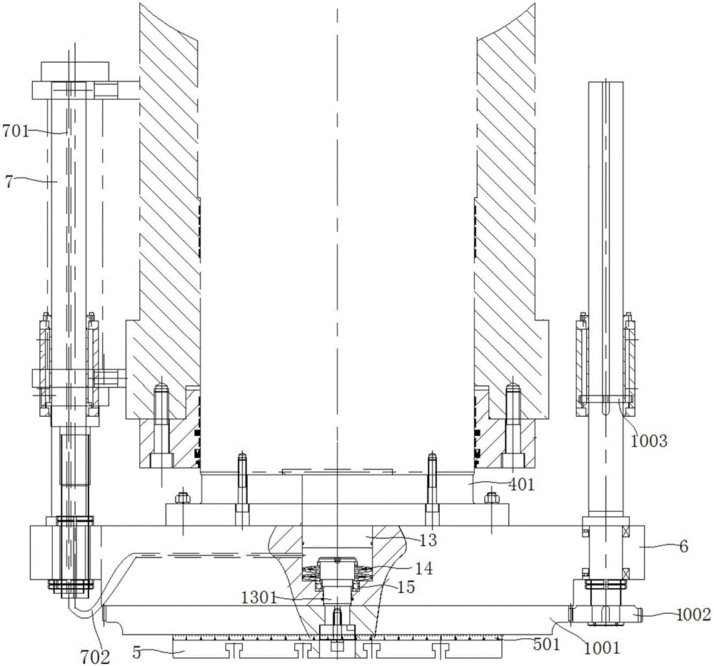 Large-tonnage rotation movement hydraulic machine