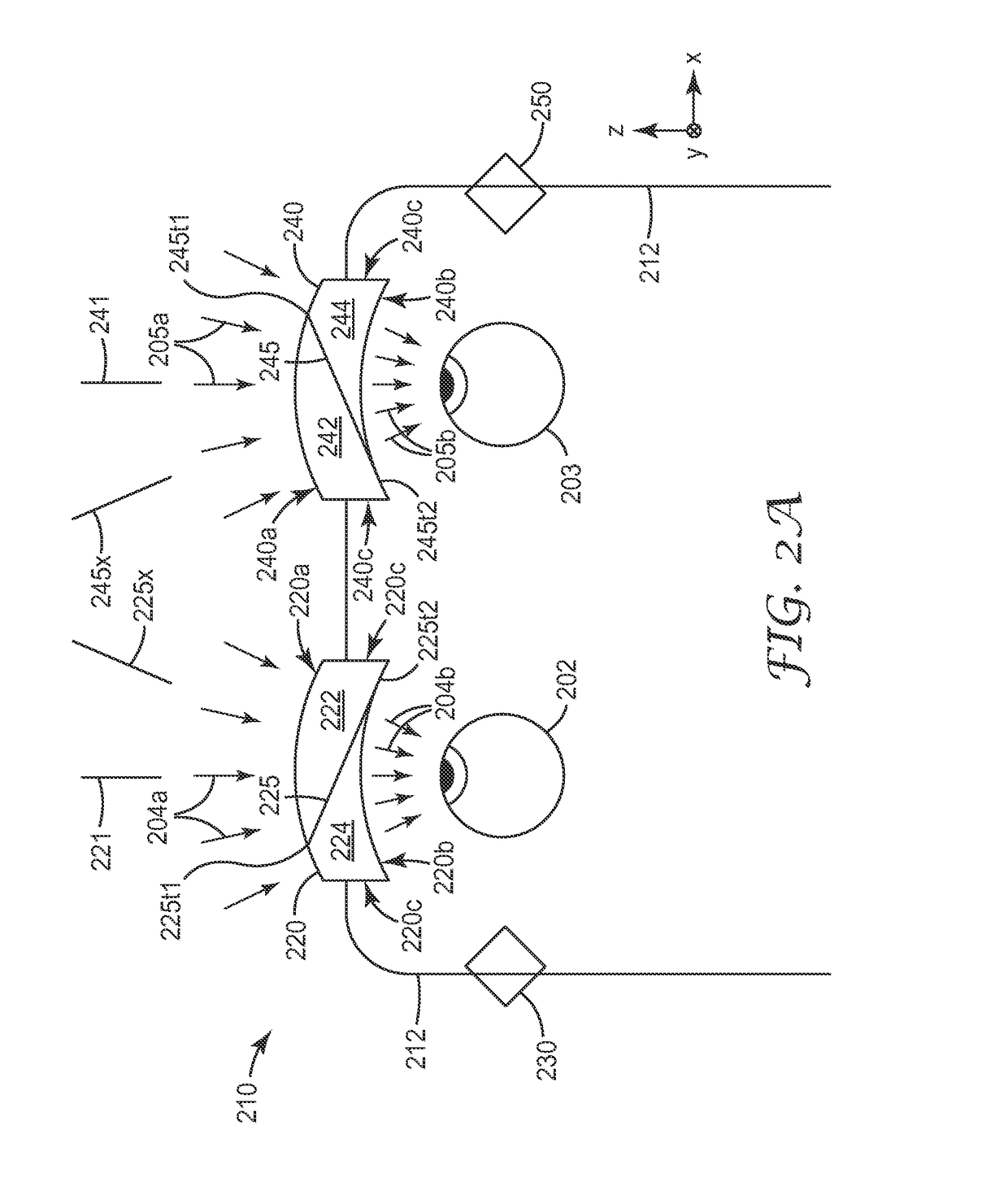 Lens with embedded multilayer optical film for near-eye display systems