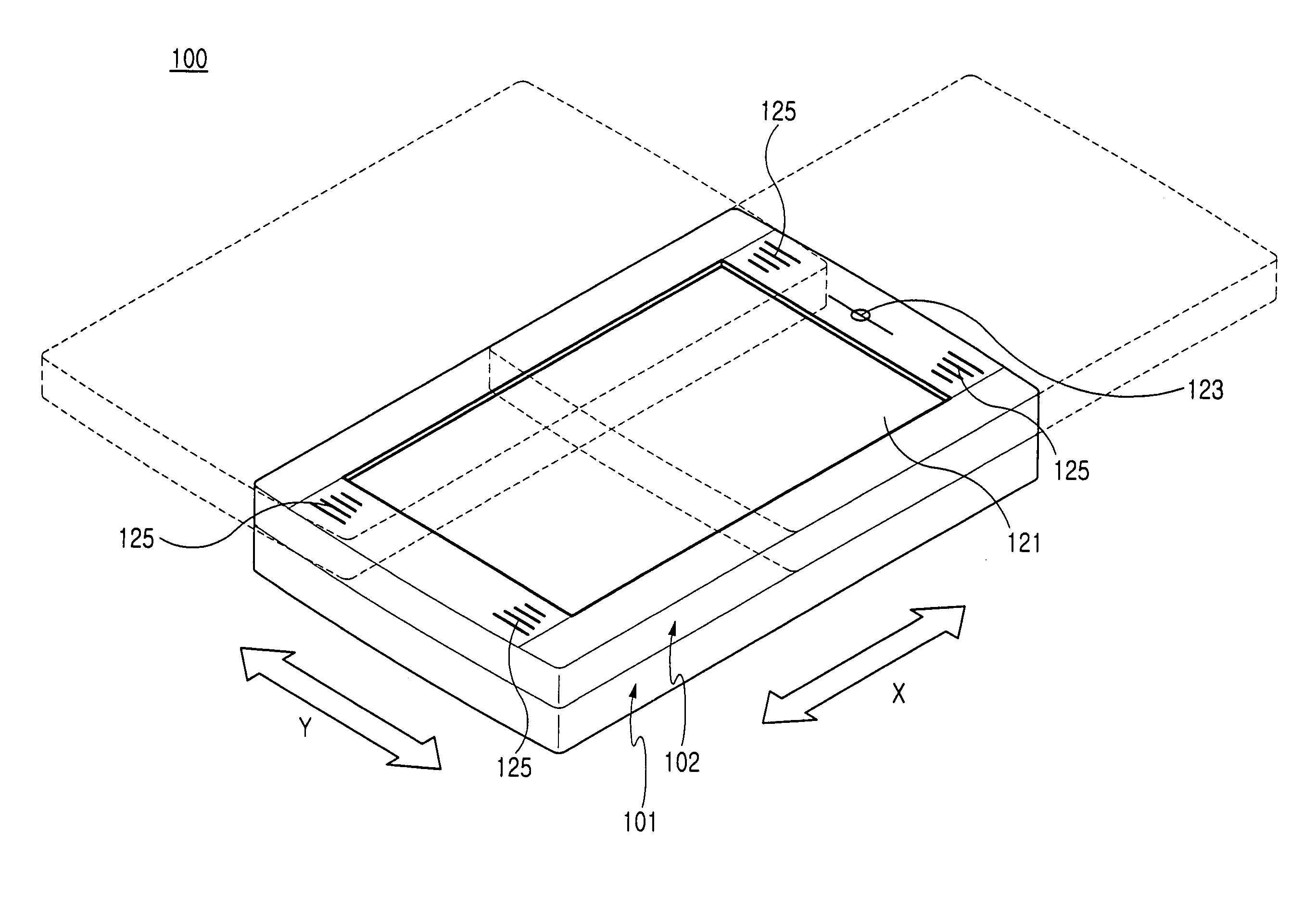 Keypad, sliding module and sliding module flexible circuit for portable terminal