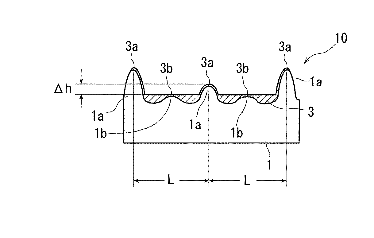 Resin structure having a liquid layer on the surface thereof