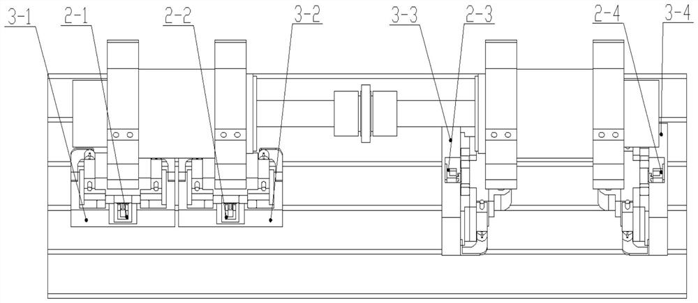 Automatic centering device of electro-spindle reliability test bench based on dragging