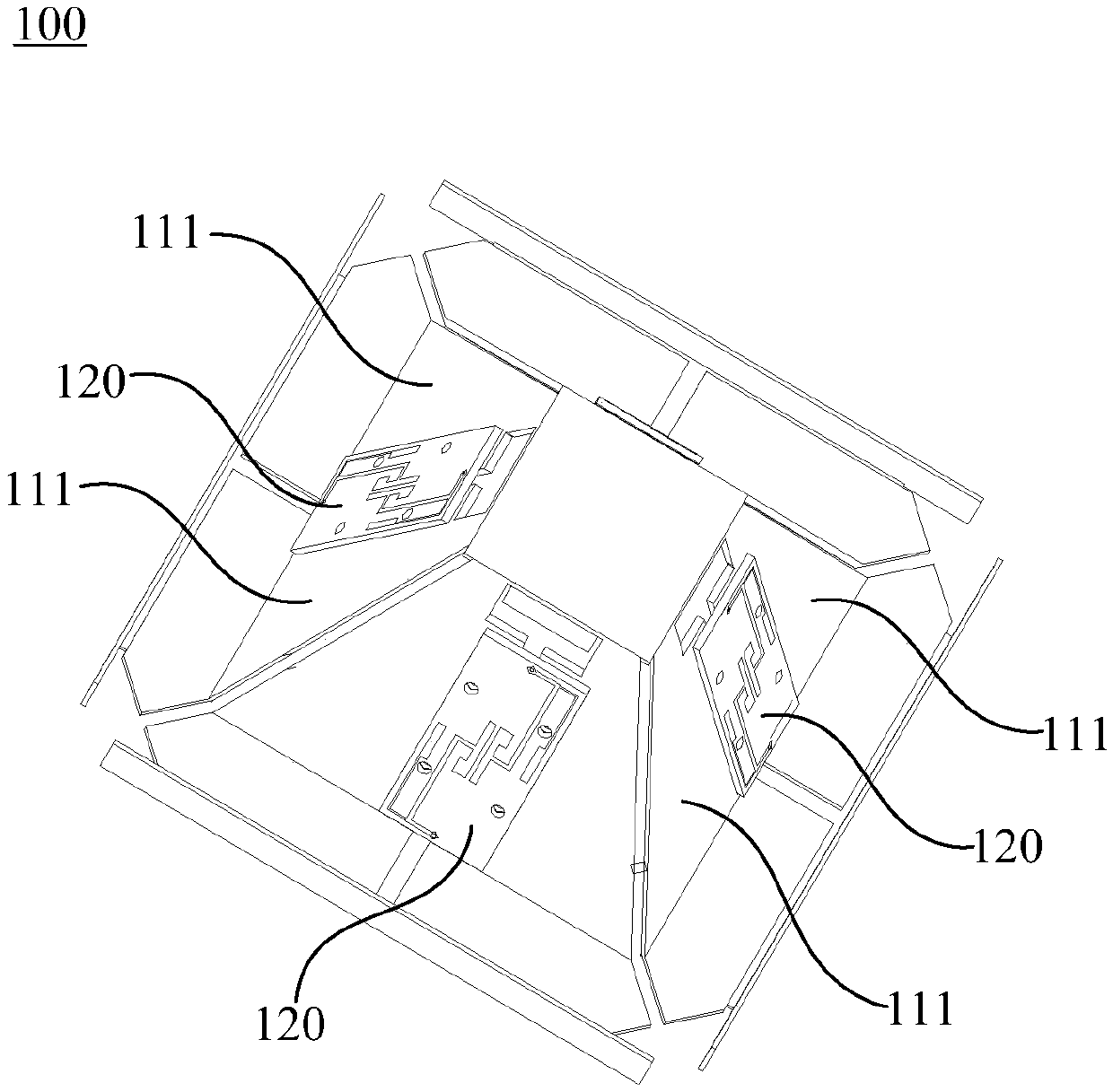 Multi-frequency antenna and low-frequency radiation unit for restraining common-mode resonance