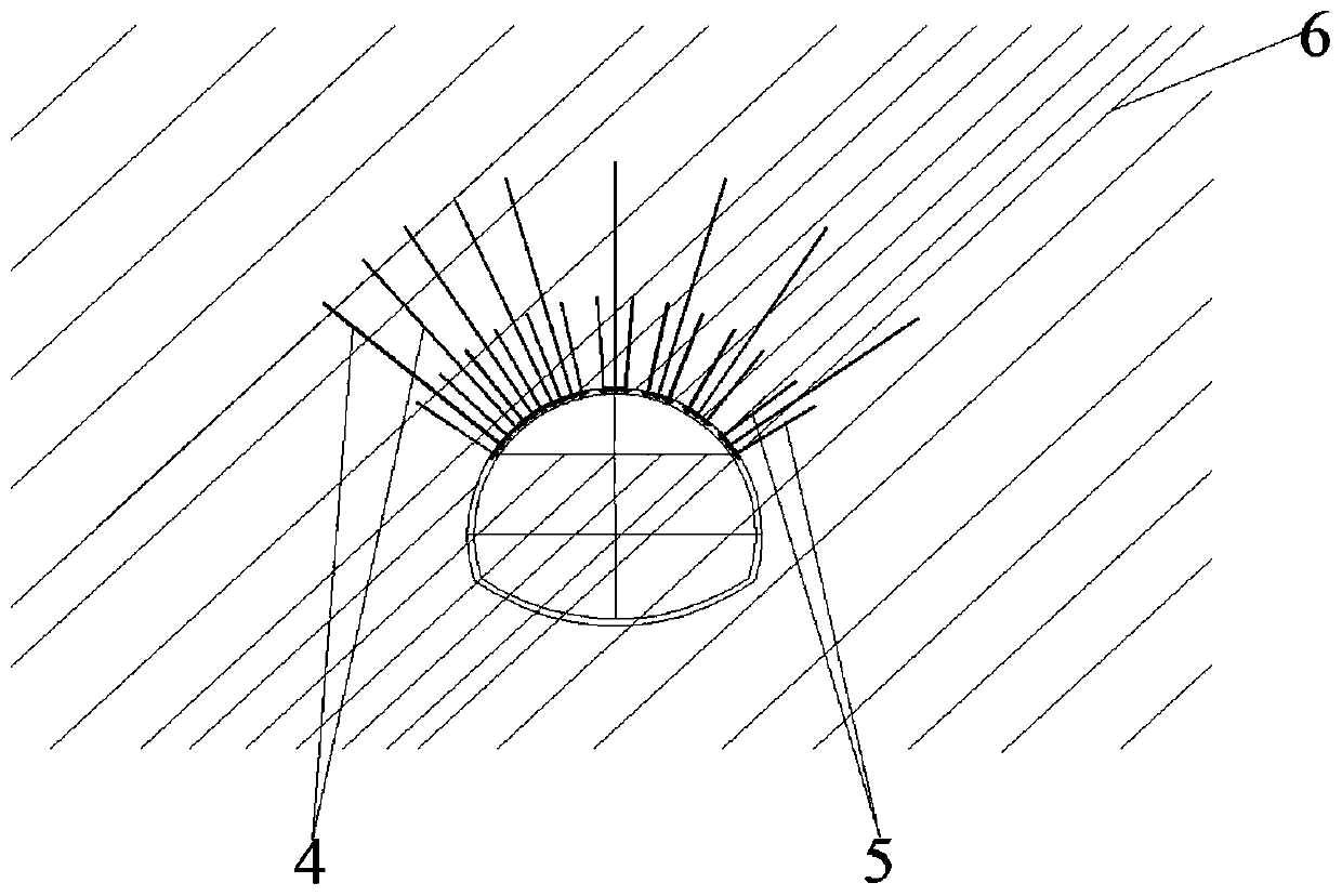 Supporting method for construction of high-ground-stress weak broken surrounding rock large-section tunnel intersection