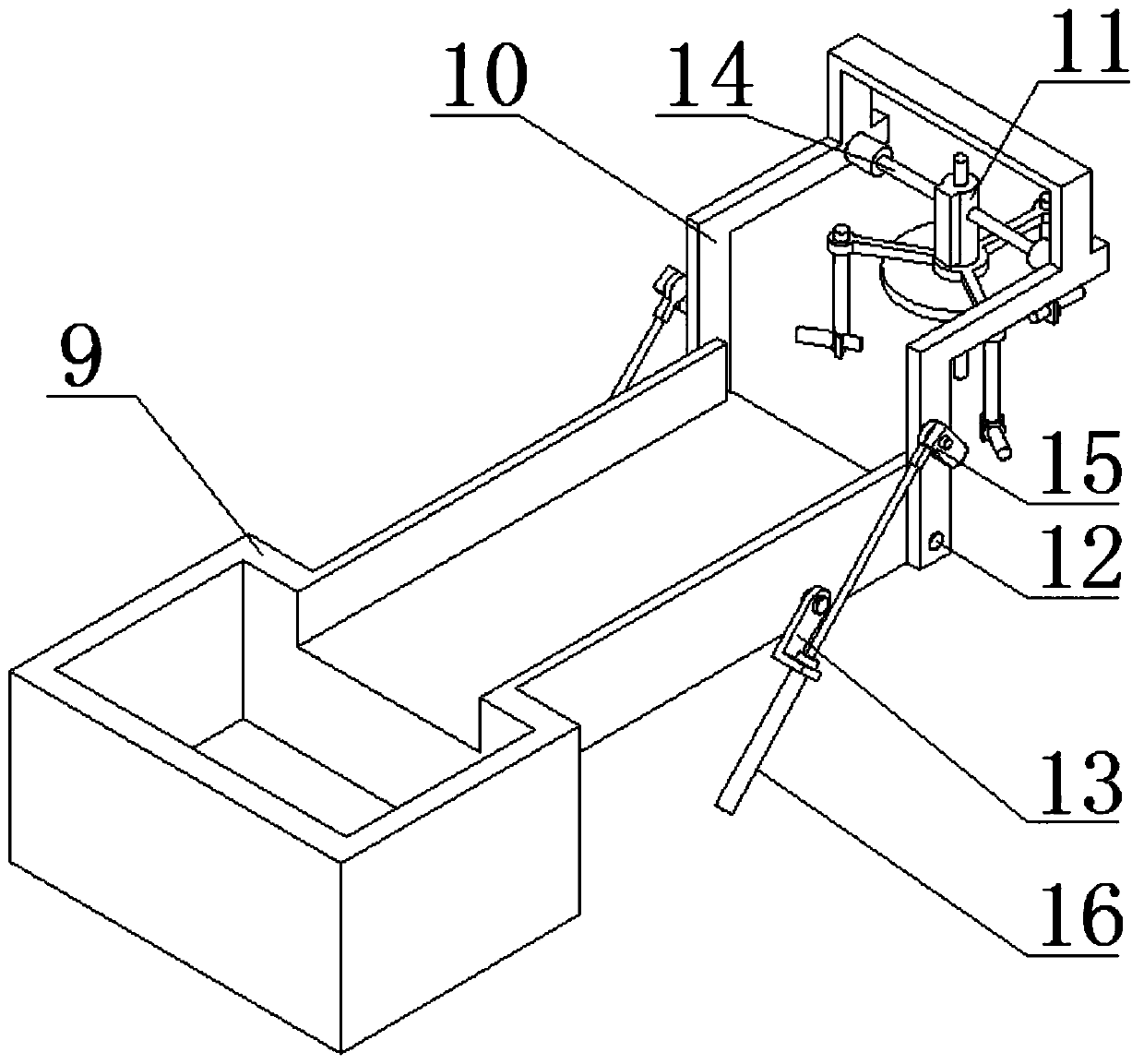 Machine-mounted splitting machine