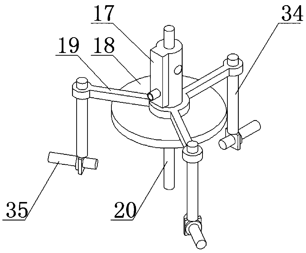 Machine-mounted splitting machine