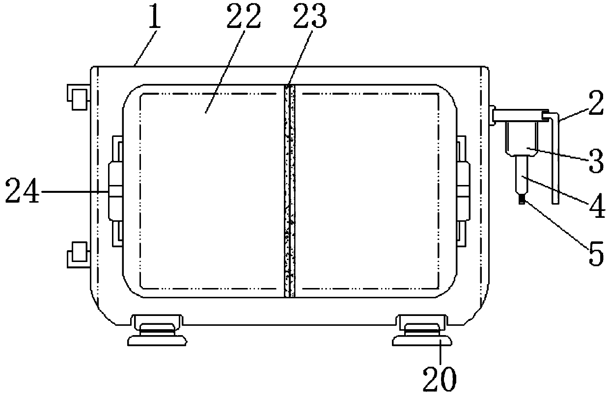 Automatic knocking type sampling device for soil detection