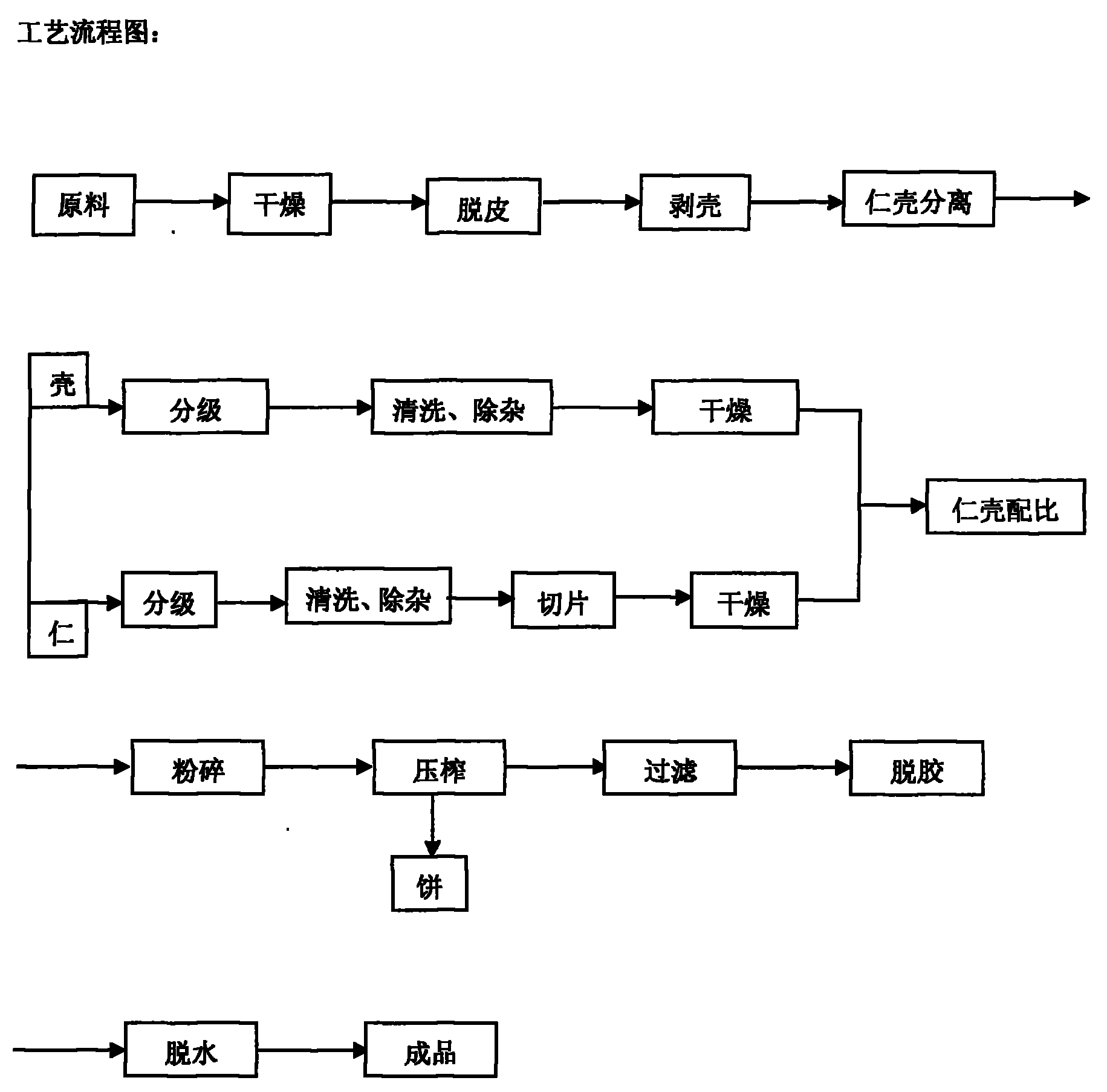 Cold pressing preparation process for calophyllum inophyllum linn seed oil