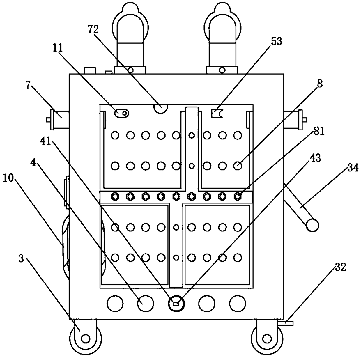 Explosion-proof and moisture-proof safety switch cabinet