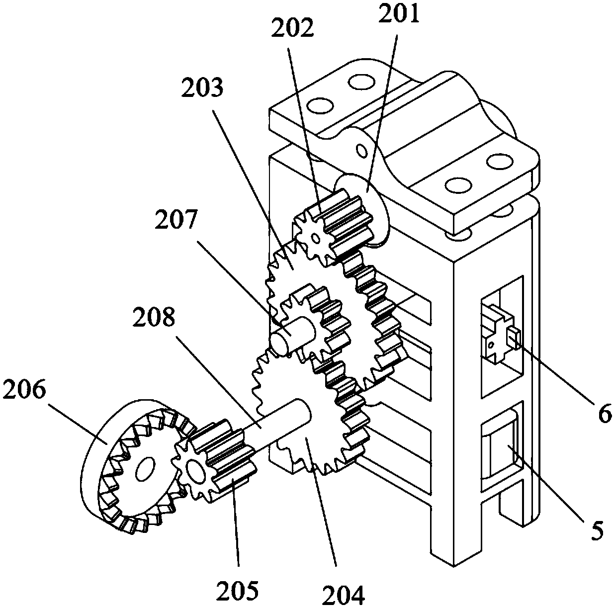 Single-degree-of-freedom flapping-wing mechanism capable of simulating spatial motion track