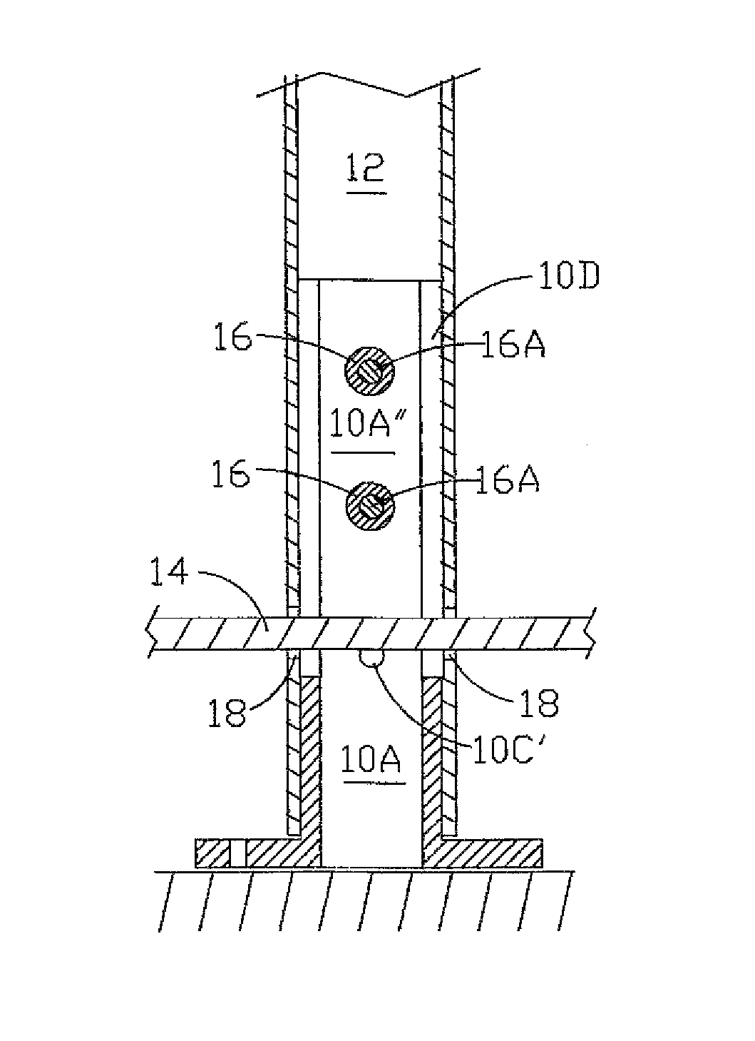 Universal bifurcated stanchion for handrail systems