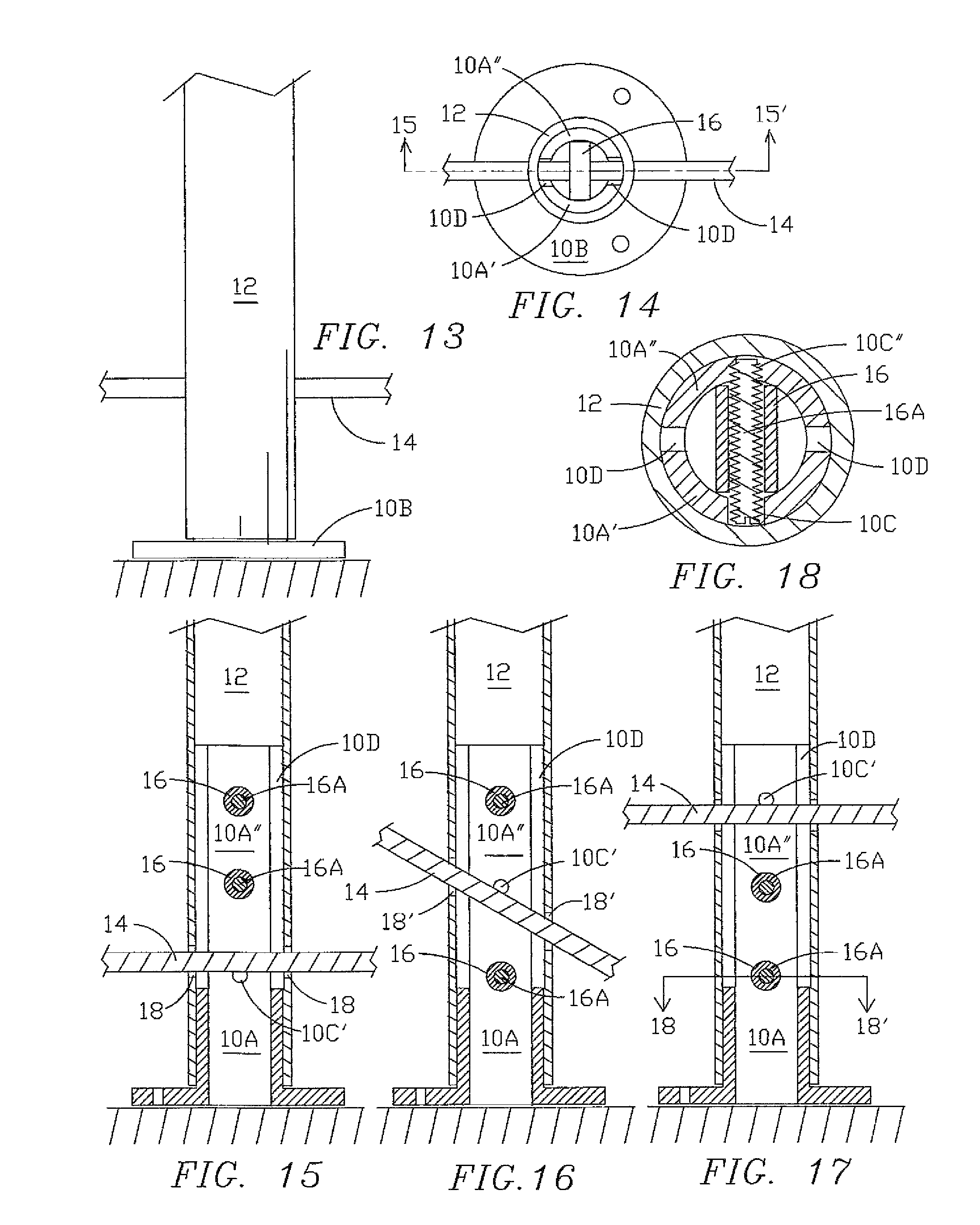 Universal bifurcated stanchion for handrail systems