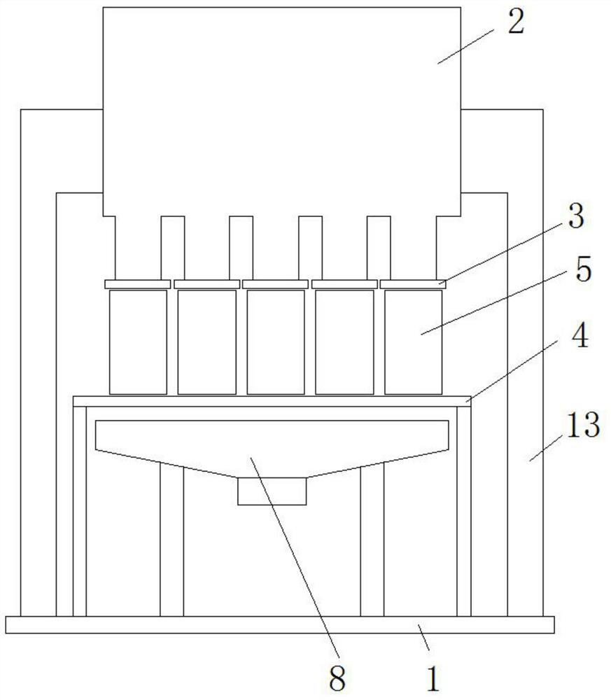 A feeding device for the production of alkyd resin marine paint