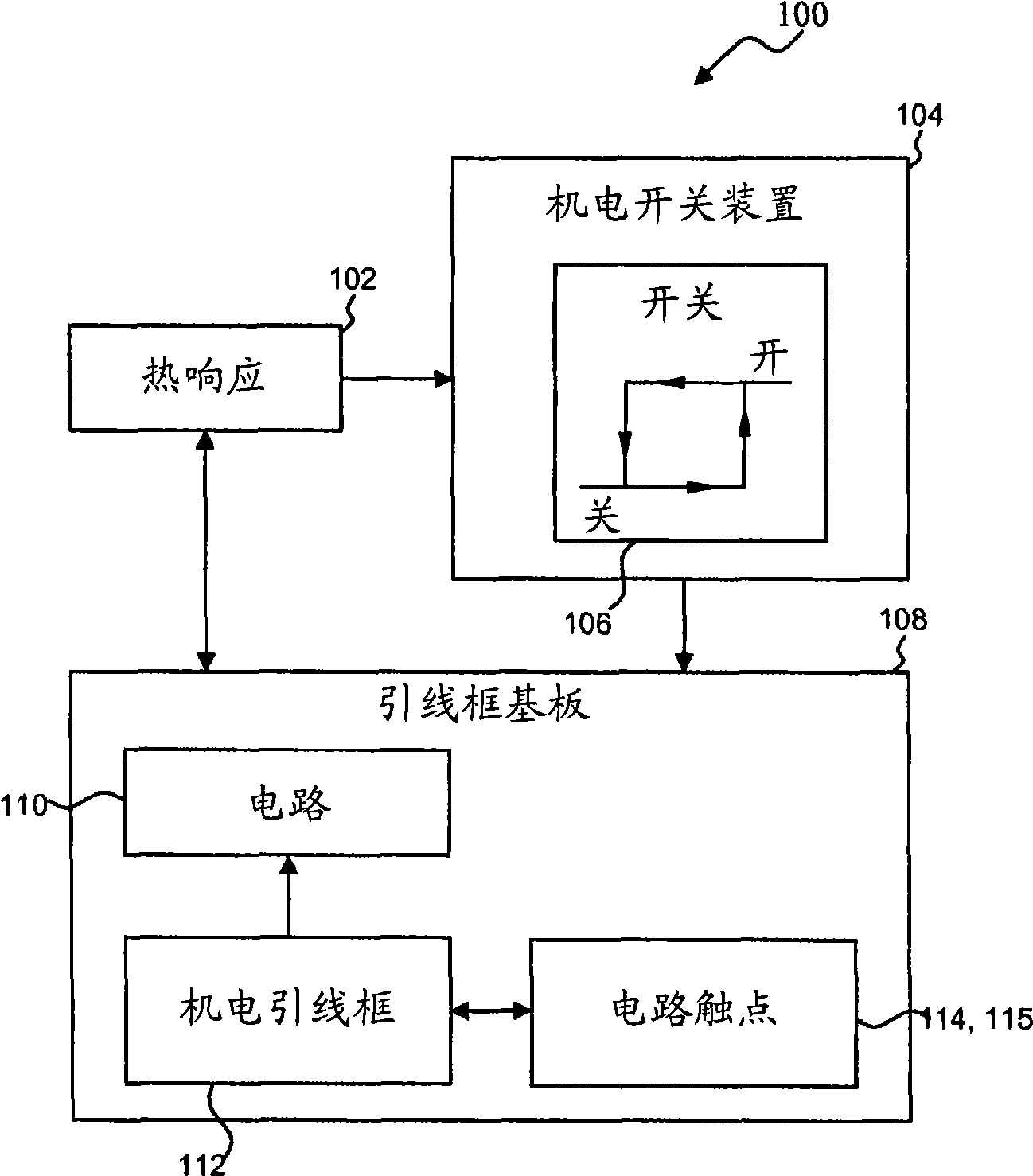 Integrated thermostat overmolded leadwire construction