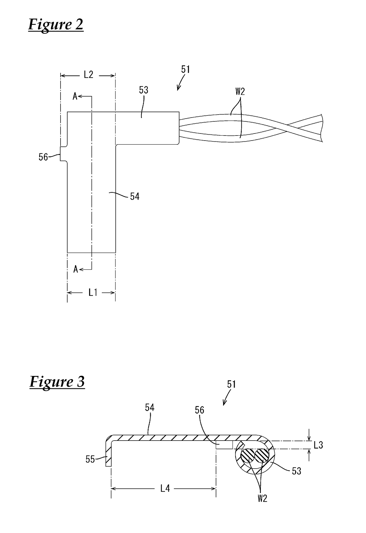 Structure for attaching temperature detection member to bus bar and wiring module