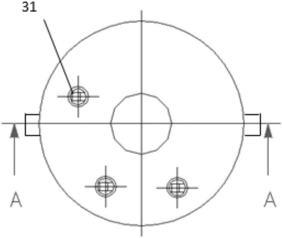 Scraping wall type dry powder mixing device