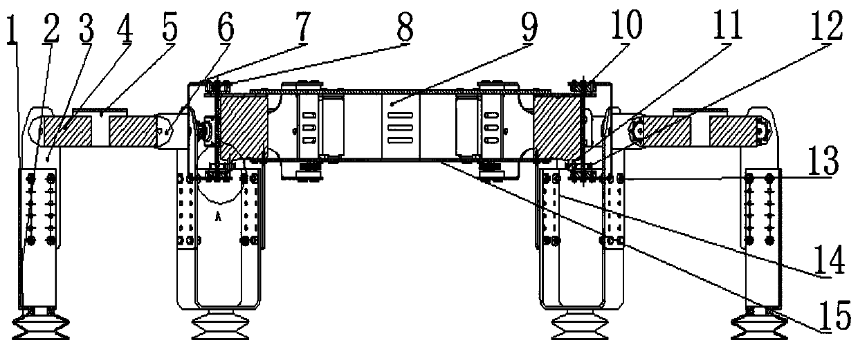 Bionic hexapod pipeline robot