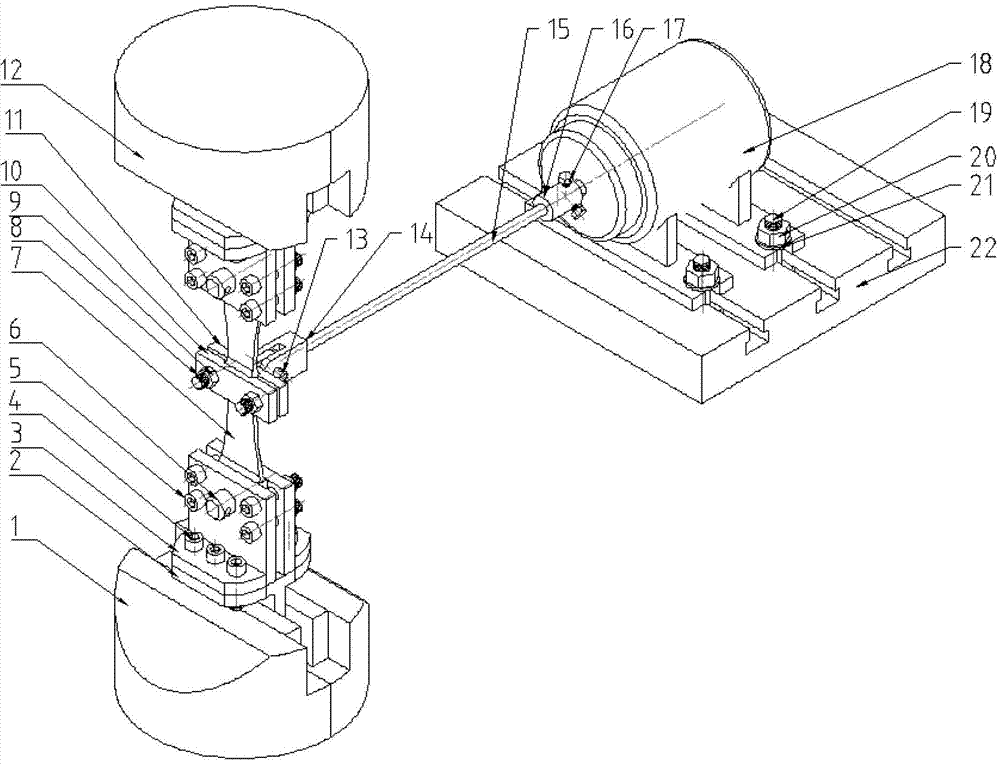 A biaxial high-low cycle composite fatigue test device