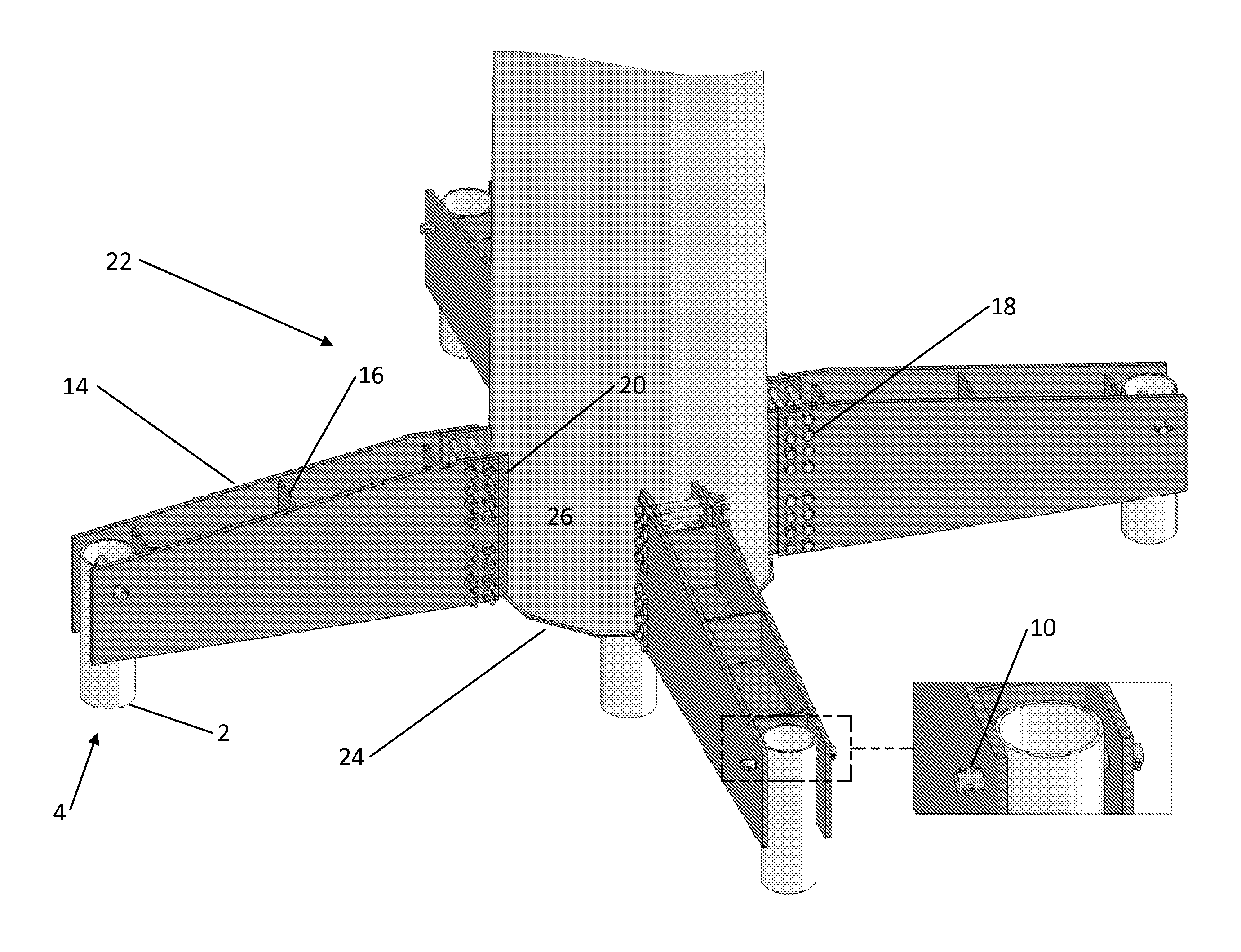 Foundation system for electrical utility structures