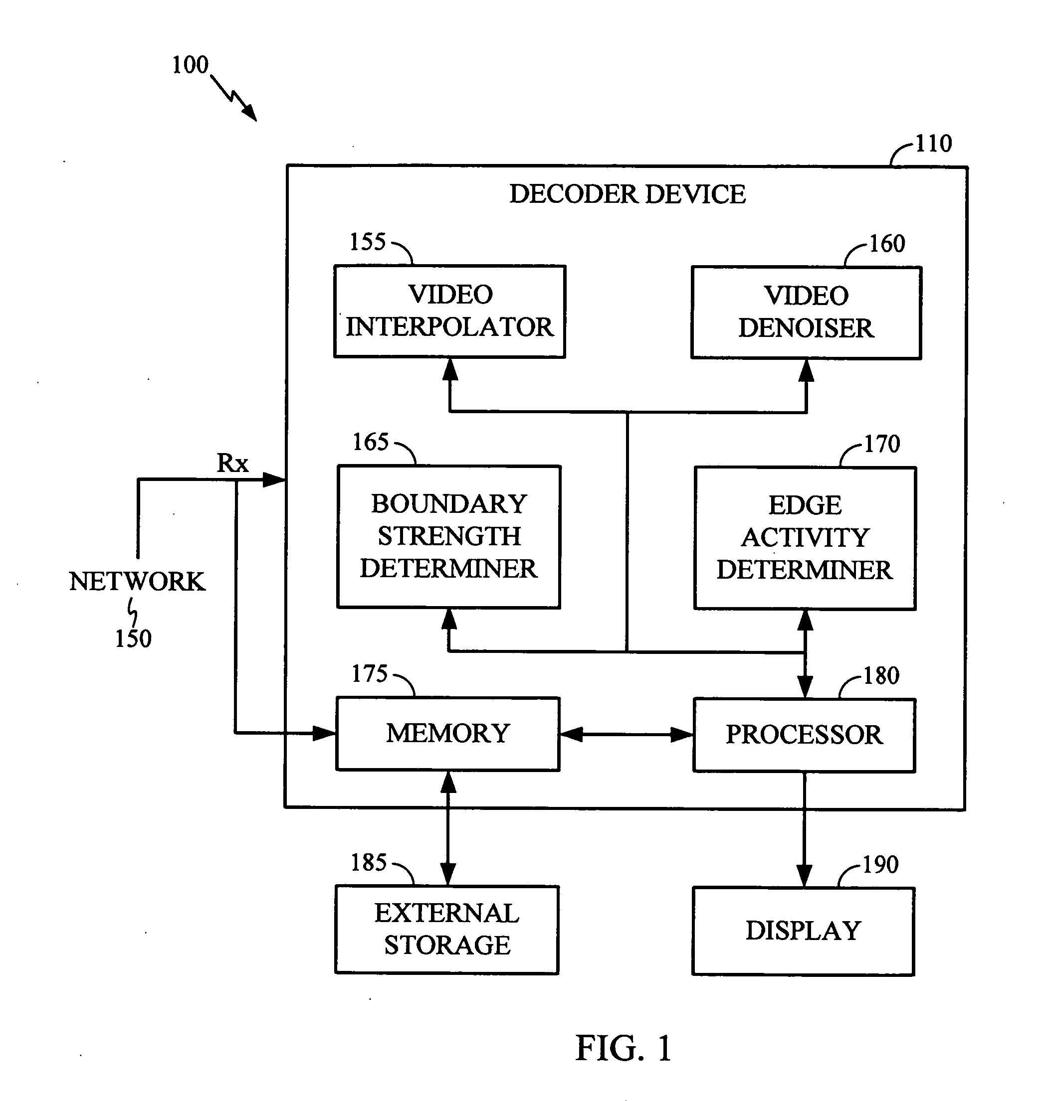 Interpolated frame deblocking operation for frame rate up conversion applications