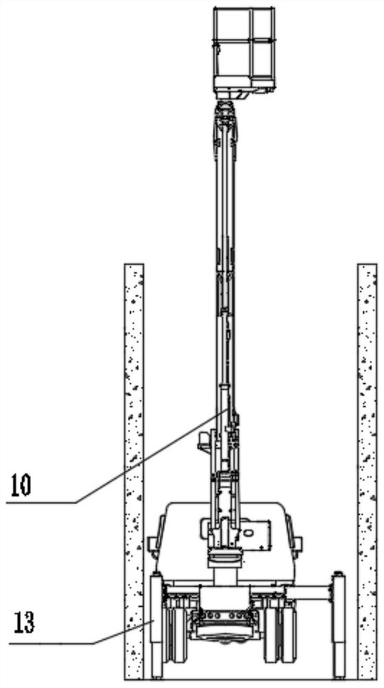 Double rotary device for vehicle-mounted aerial work platform