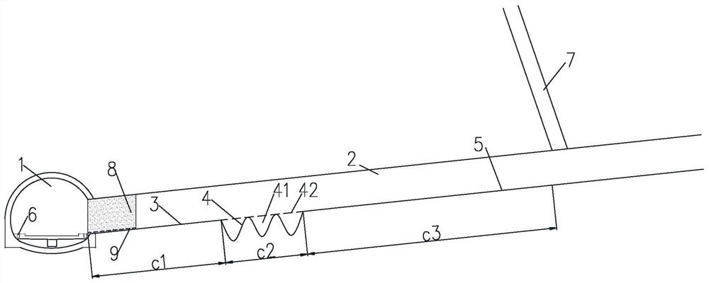 A groove-type inclined shaft, tunnel structure and design method for preventing sand inrush during operation period