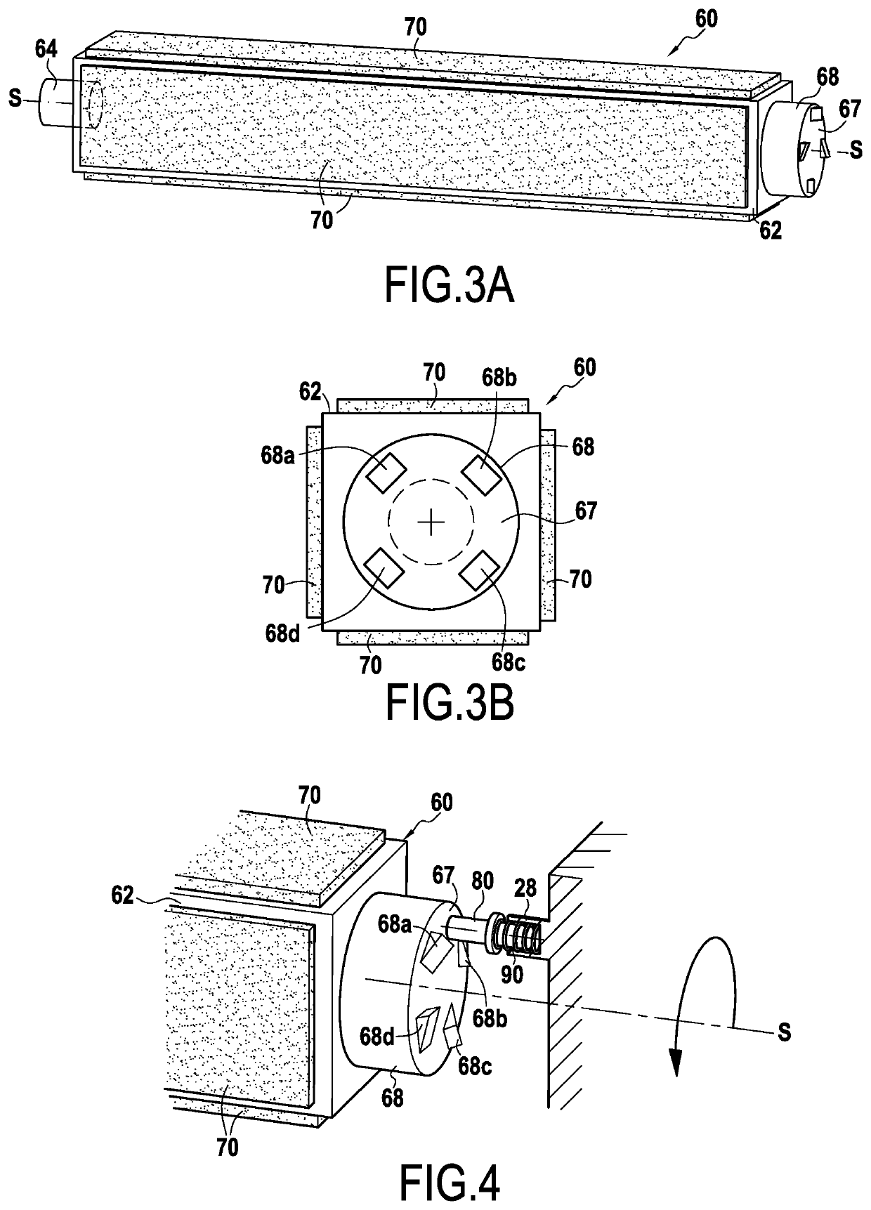 Blade assemblies with lubricating elements