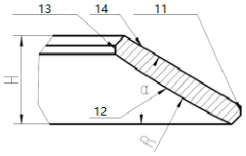 A self-tightening disc flange sealing structure