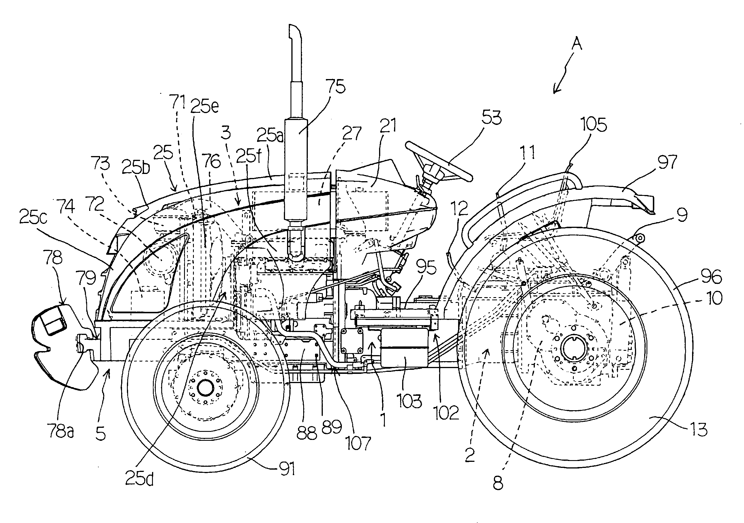 Assembling Method of Tractor and Tractor