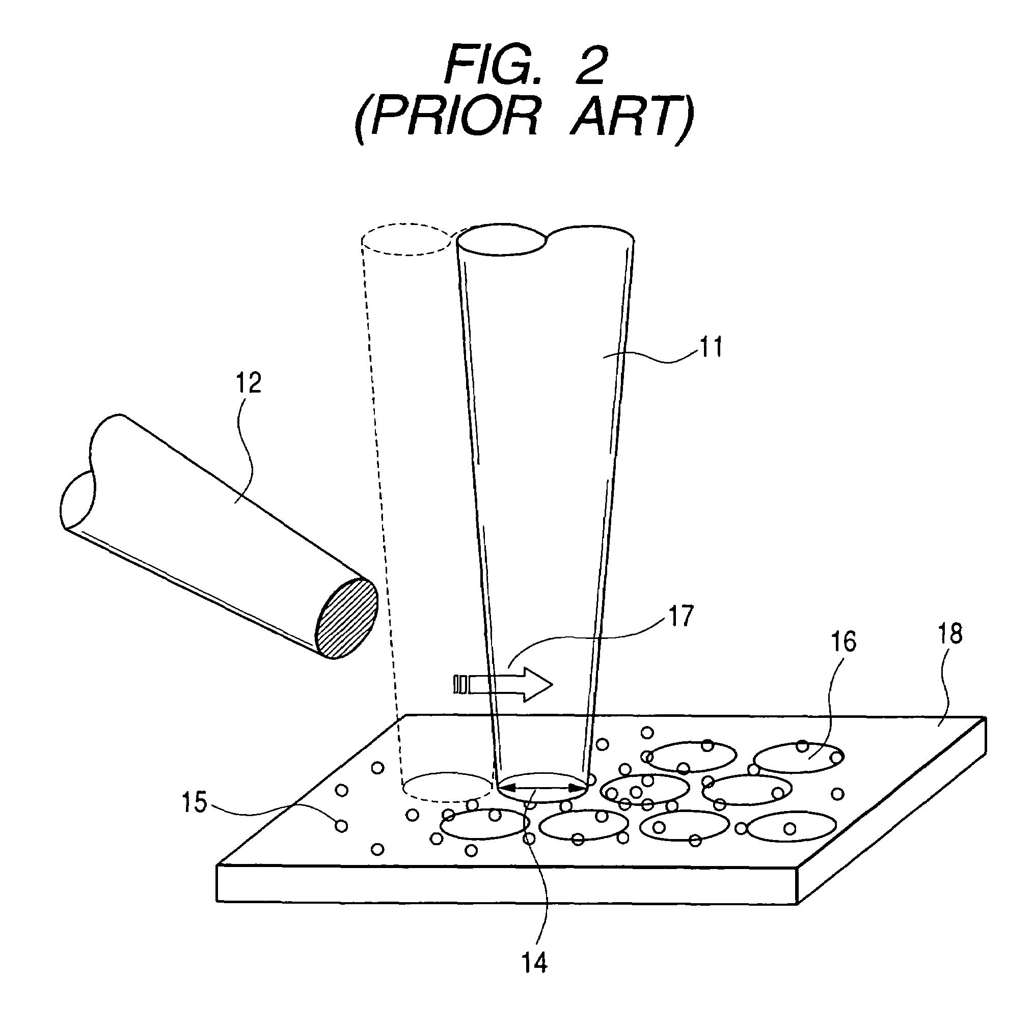 Method for depositing a film using a charged particle beam, method for performing selective etching using the same, and charged particle beam equipment therefor