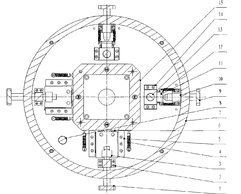 Aligning and leveling worktable for measuring cylindricity of slewing type workpiece