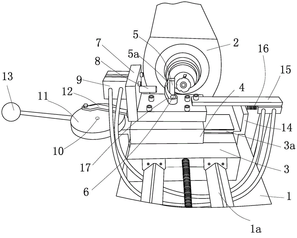 Finishing machine for fork opening end face of automobile shifting fork