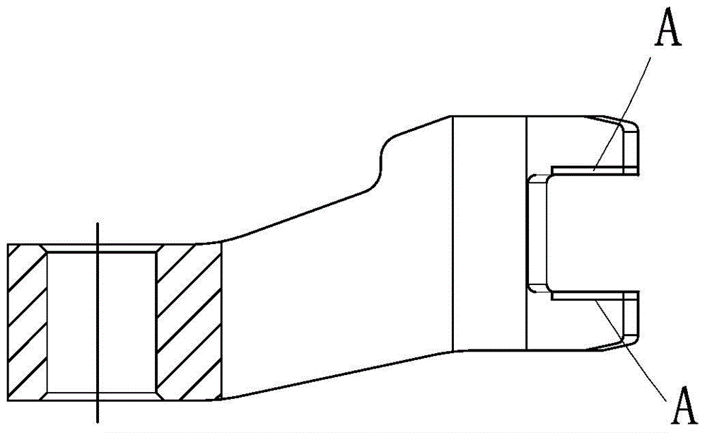 Finishing machine for fork opening end face of automobile shifting fork