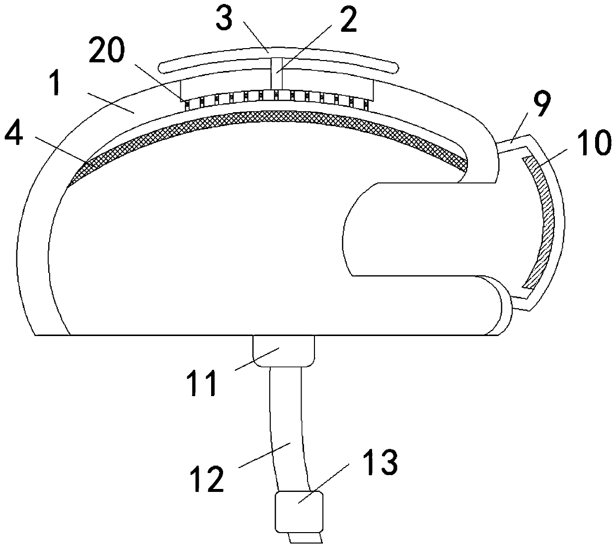 VR fitness sports helmet with good ventilation and air permeability functions