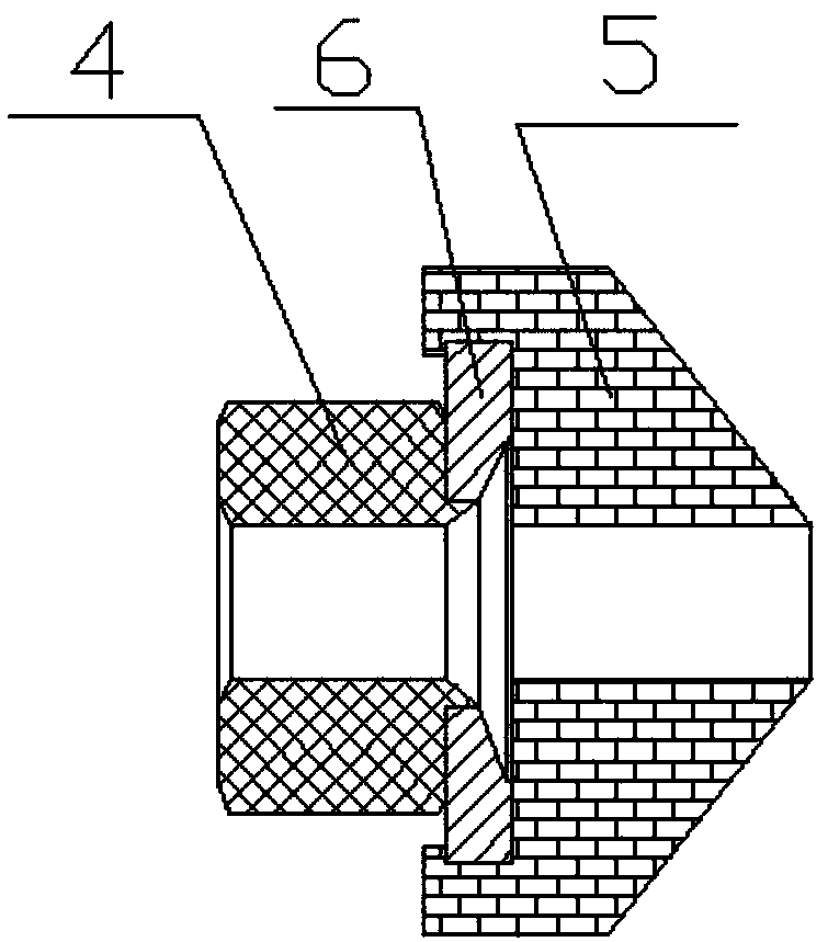 Bolt-nut assembly with different colors